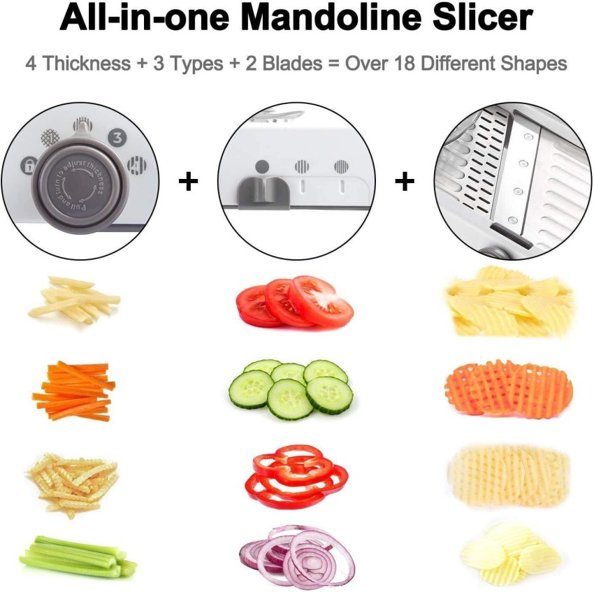 Mandoline / Vegetable Slicer with Adjustable Blade Thickness (R