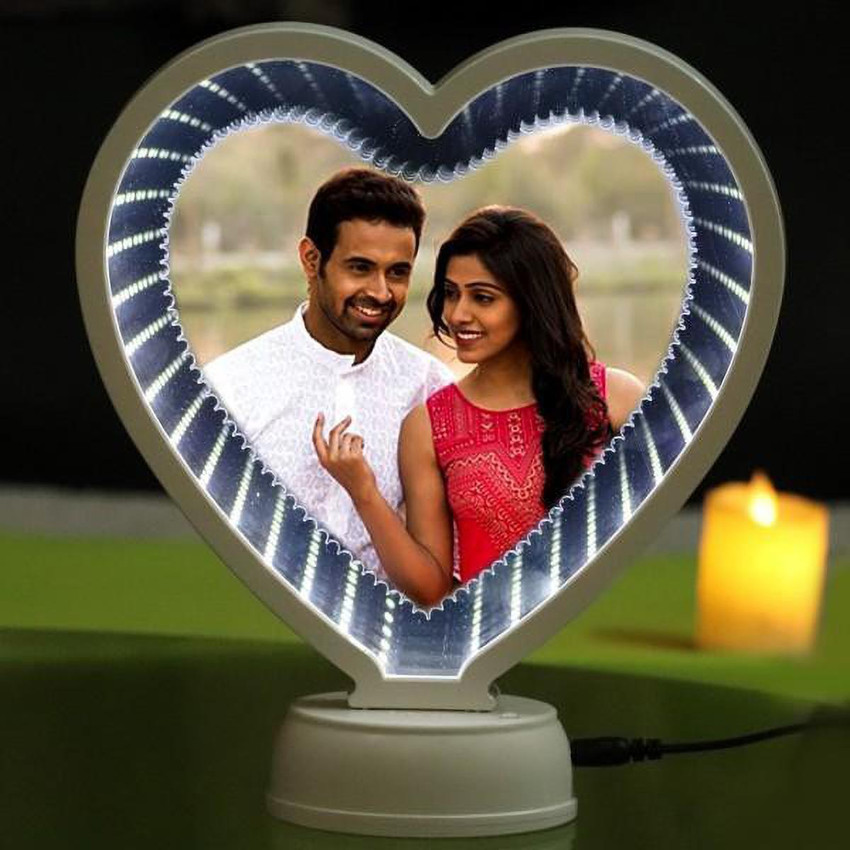 Led light store frame for mirror
