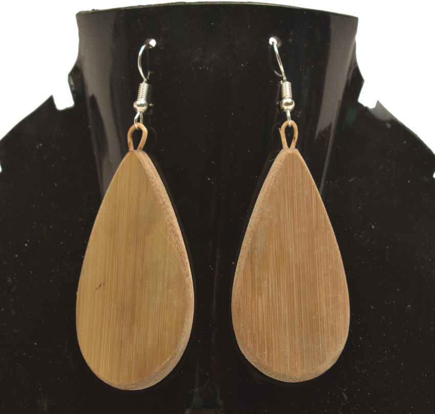 Wooden on sale bamboo earrings