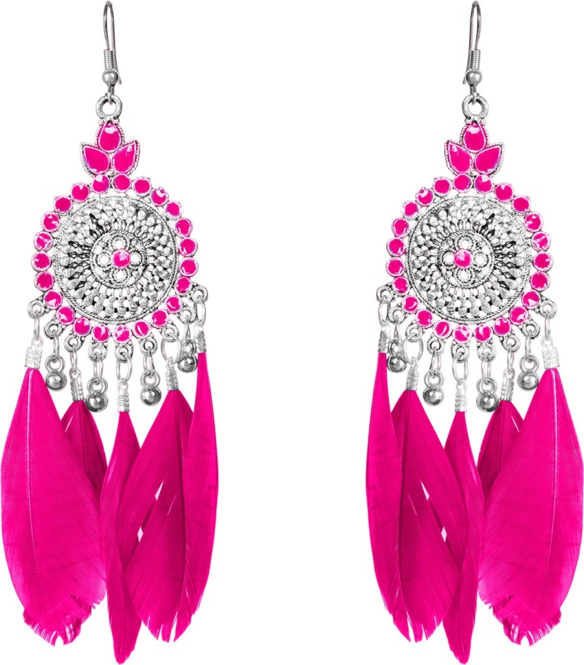 Feather earrings hot sale for girls