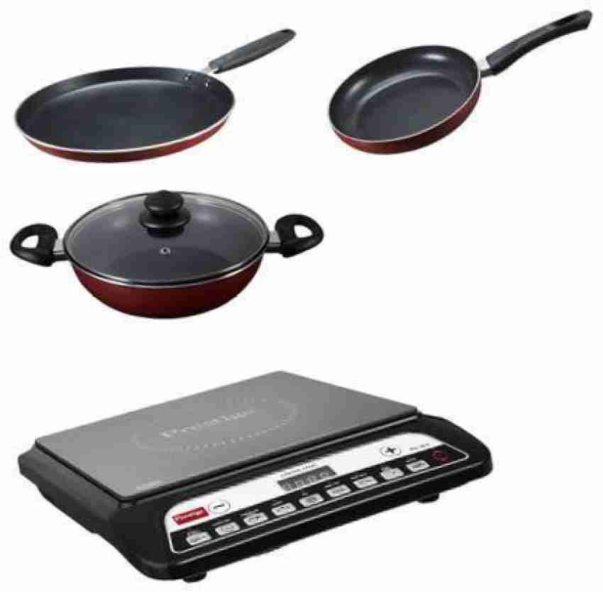 Prestige PIC 20 Induction Cooktop with Non Stick Cookware Combo