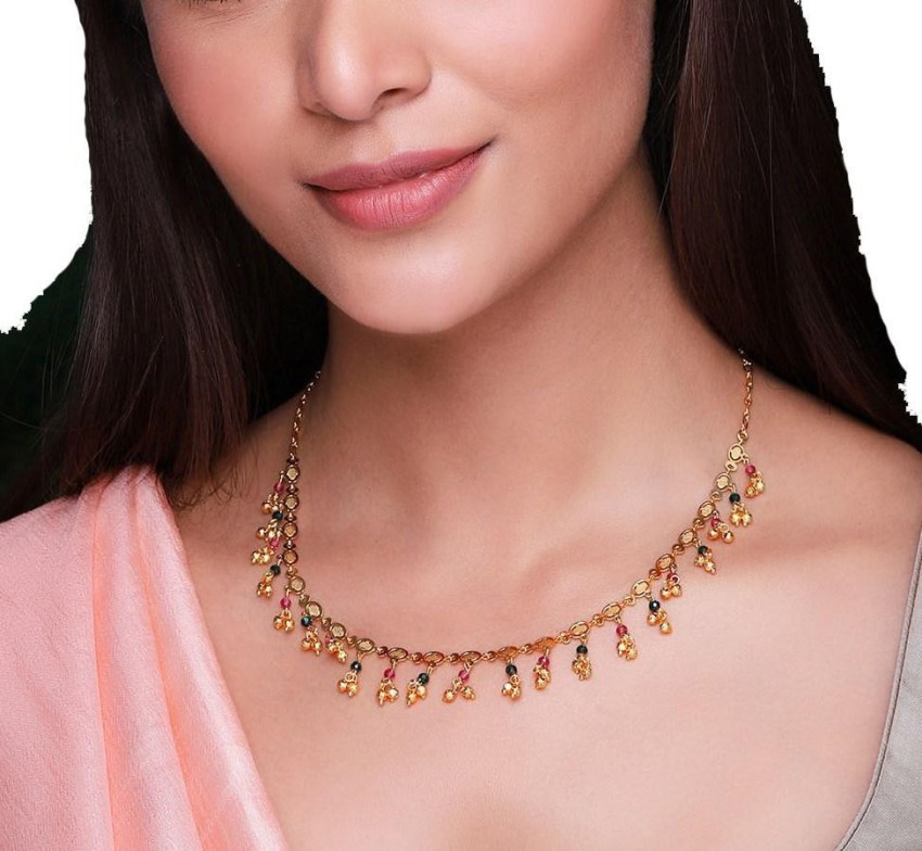 DIMIKI GOLD Plated Micro Polish Necklace Chain For Girls And Women