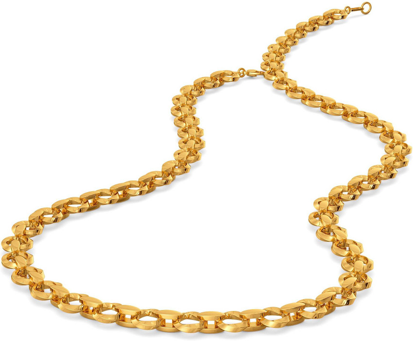 Melorra 18kt Small Flat Anchor Chain Gold Chains Rope Chain Yellow