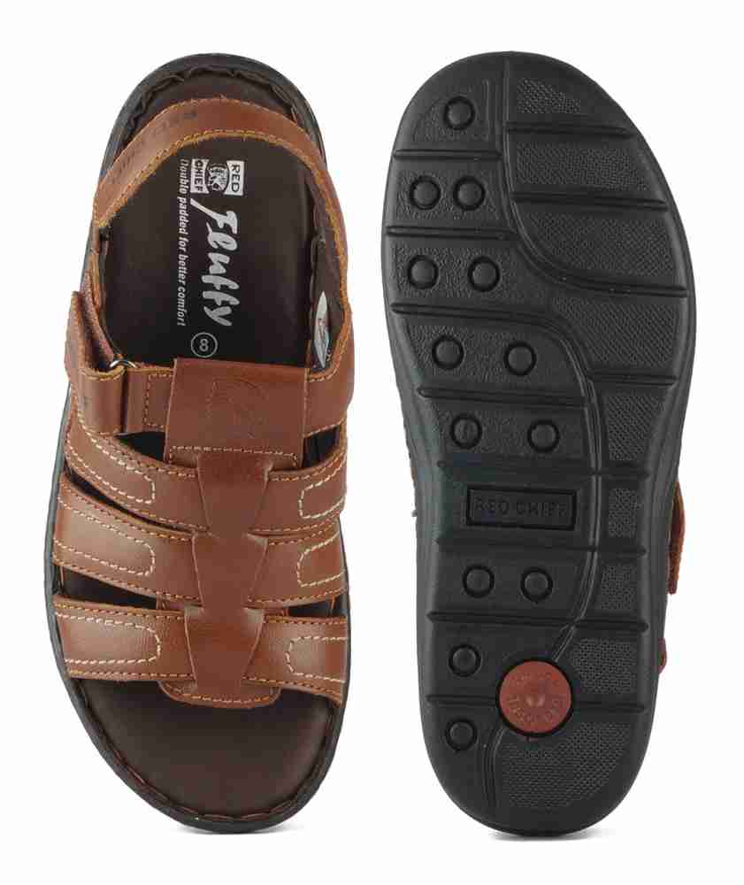 Red chief tan online sandals