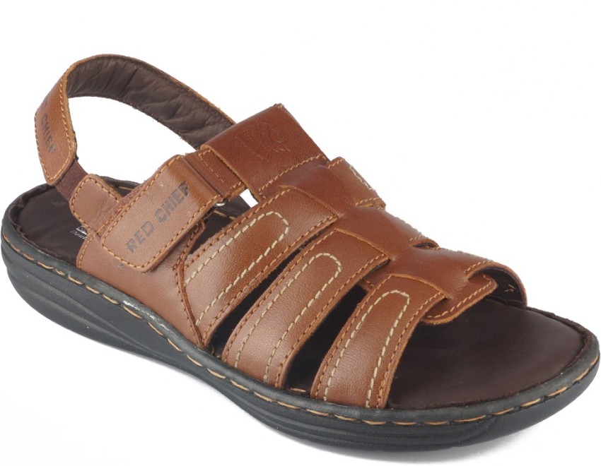 Red chief men's leather sandals and floaters on sale