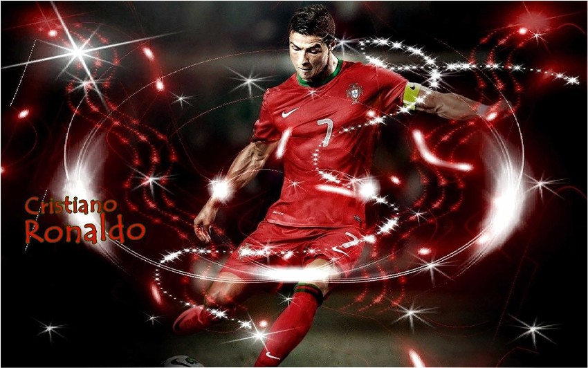 BALDAU PRINTS Cristiano Ronaldo Poster For Room