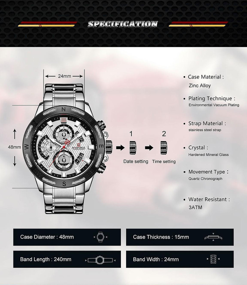 NAVIFORCE NF9165 SW NF9165 Analog Watch For Men Buy NAVIFORCE NF9165 SW NF9165 Analog Watch For Men NF9165 SW Online at Best Prices in India Flipkart