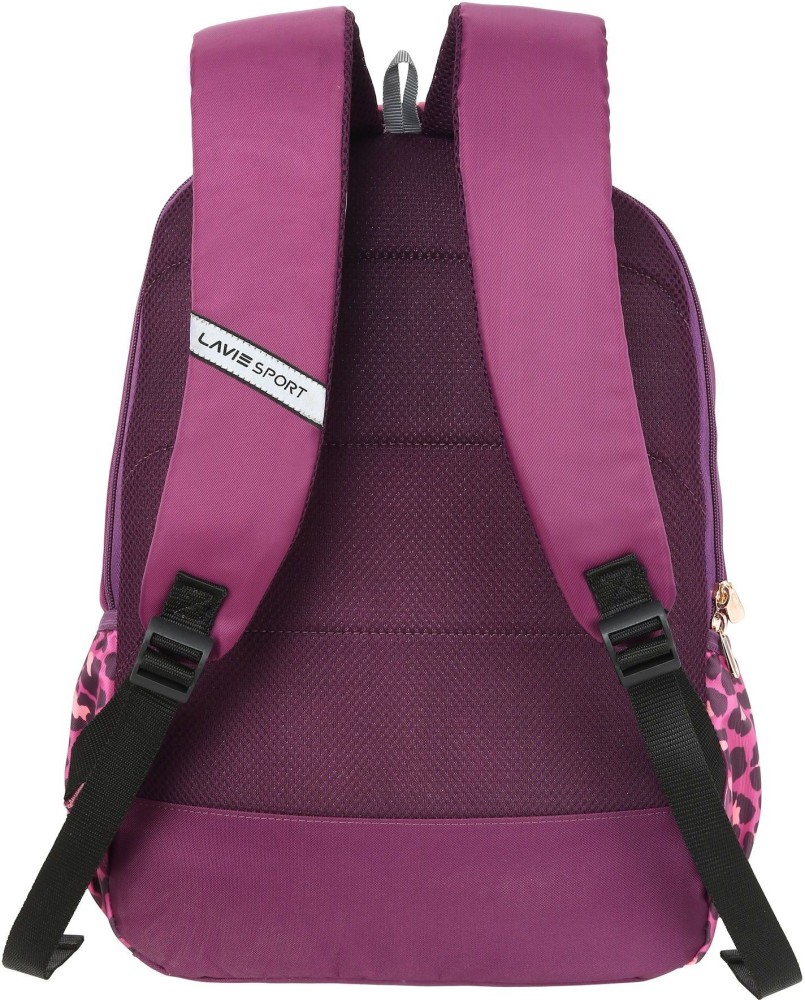 Lavie Sport LEOPARD LT BACKPACK 0 L Laptop Backpack PURPLE Price