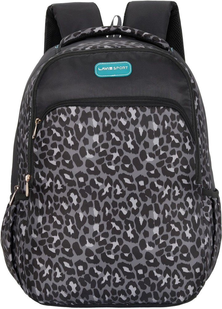 LAVIE LEOPARD LT BACKPACK SCHOOL BAG 26 L Laptop Backpack Black Price in India Flipkart