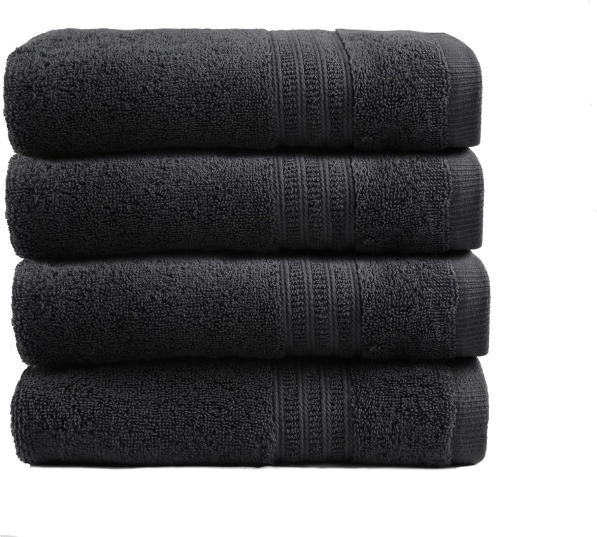  TRIDENT 4 Piece Large Bath Towel Set for Bathroom