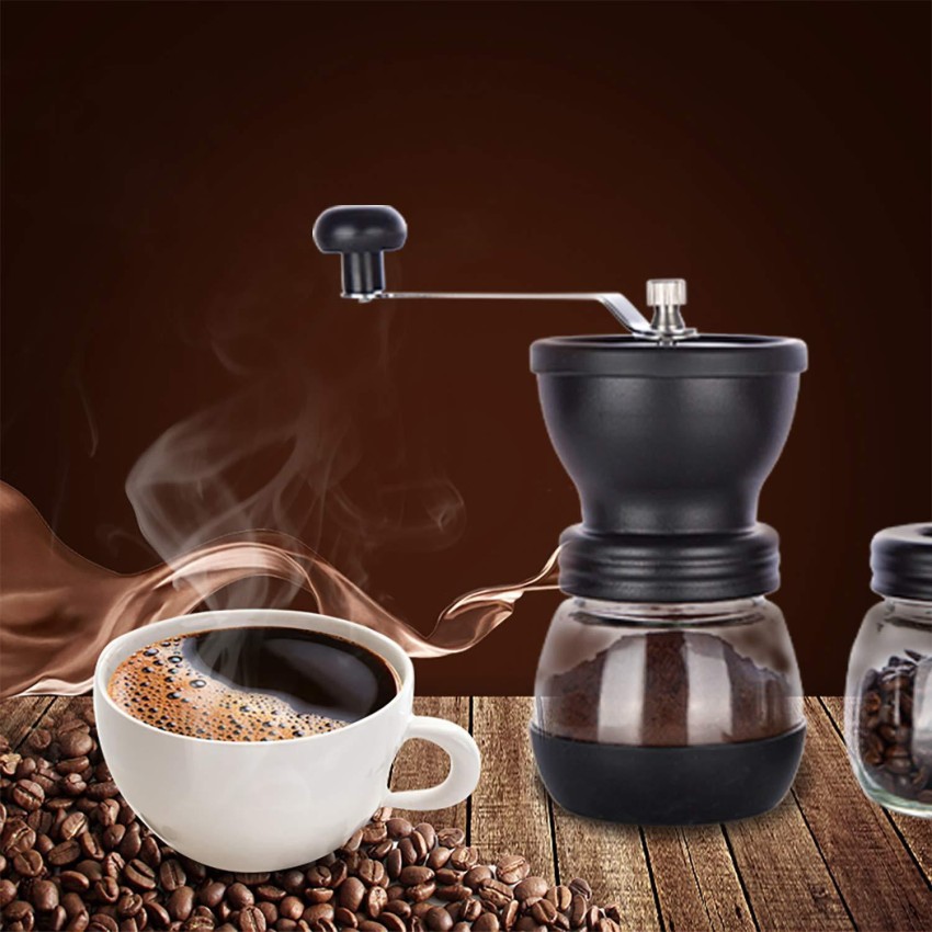 PARACITY Manual Coffee Bean Grinder Stainless Steel Hand Coffee Mill  Ceramic Burr for Aeropress, Drip Coffee, Espresso, French Press, Turkish  Brew