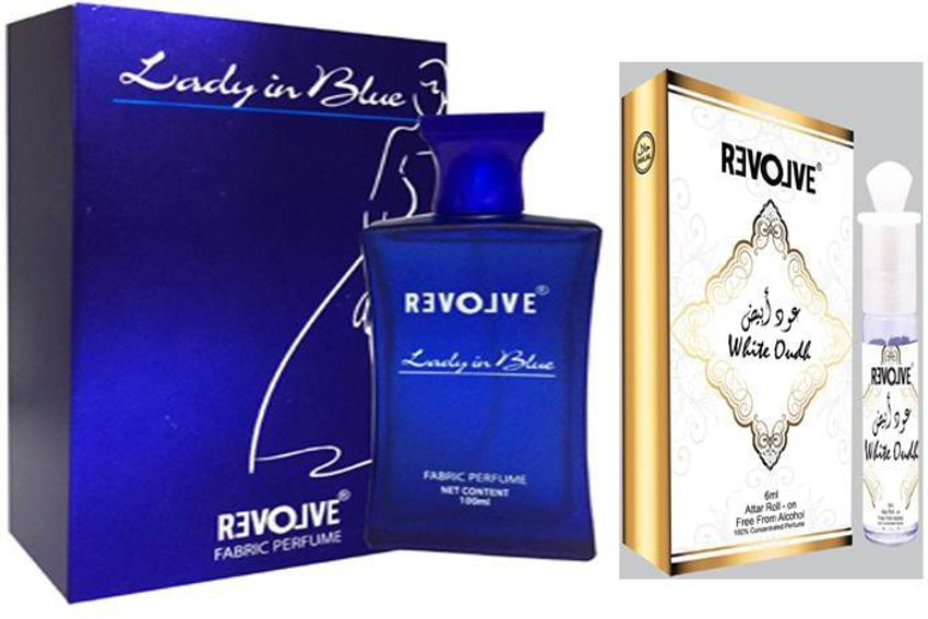 Blue and outlet white perfume bottle