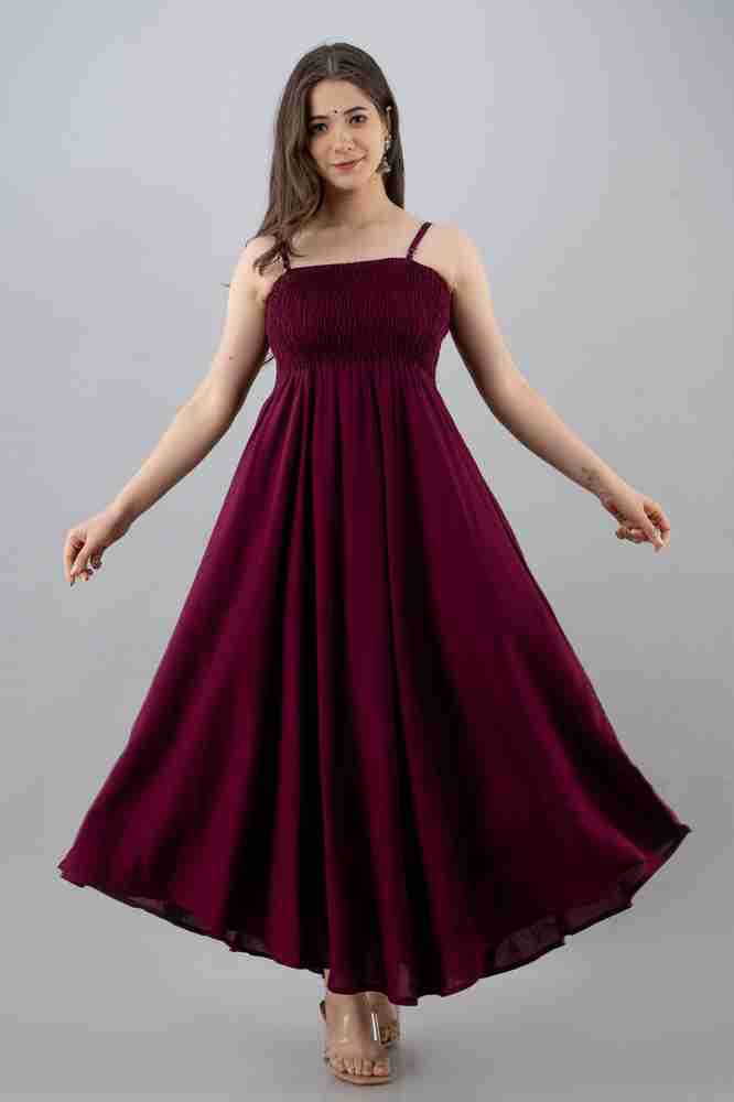 Samiksha Textile Women Fit and Flare Purple Dress Buy Samiksha Textile Women Fit and Flare Purple Dress Online at Best Prices in India Flipkart