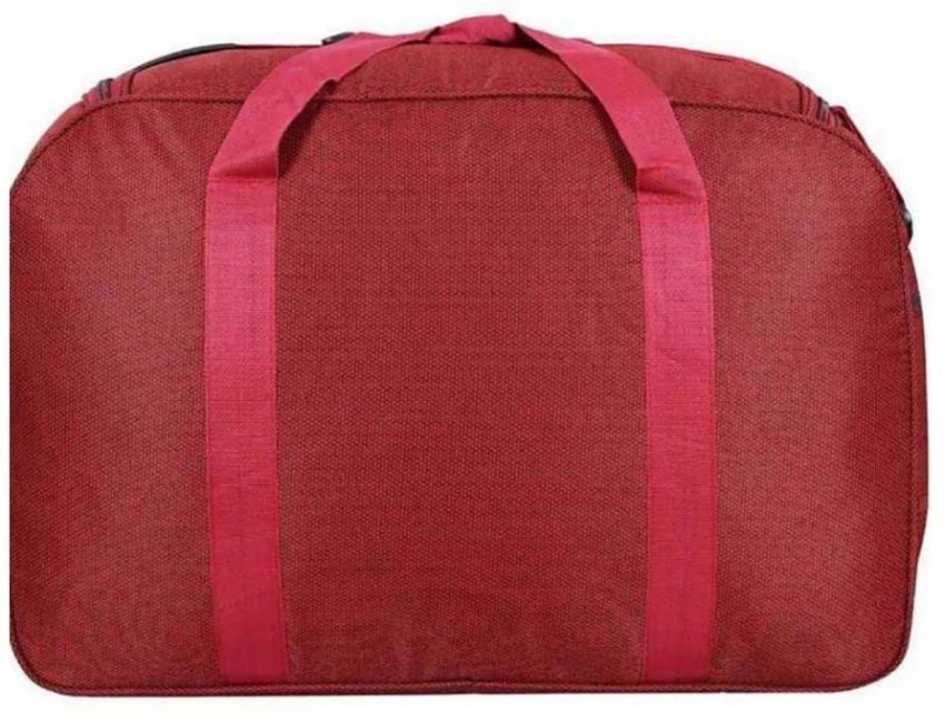 TOPMOON FASHION (Expandable) BBD_N-Red Wave Wheeler Duffel With Wheels ( Strolley) Red - Price in India
