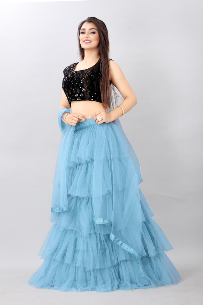 Flipkart top ruffle lehenga