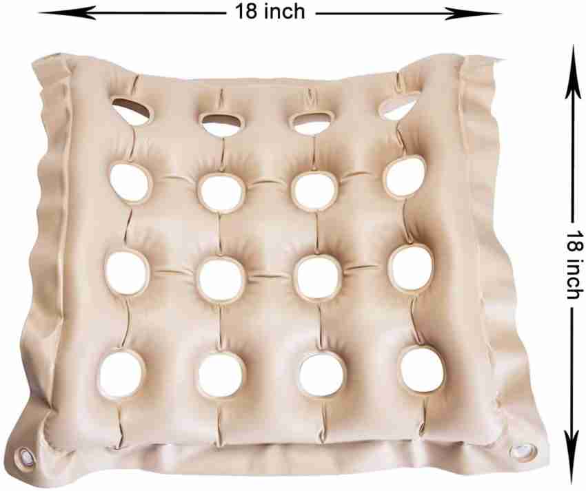 Premium Air Inflatable Seat Cushion for Pressure Relief 17 inch x 17 inch Medical Seat Cushion for Durability,Comfortable Waffled Cushion for Wheel