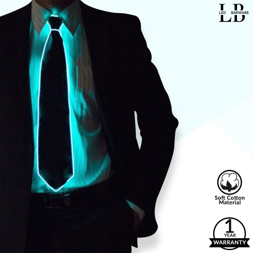 LBLEDBARWARE LED Light Up Bow Tie, Glow in Dark Men's Party Accessories