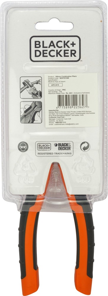 BLACK DECKER BDHT81588 Lineman Plier Price in India Buy BLACK