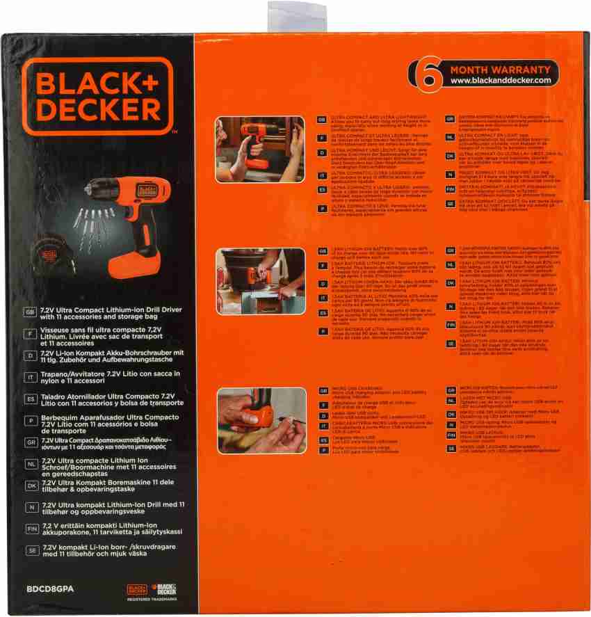 Black and decker online 7.2 v