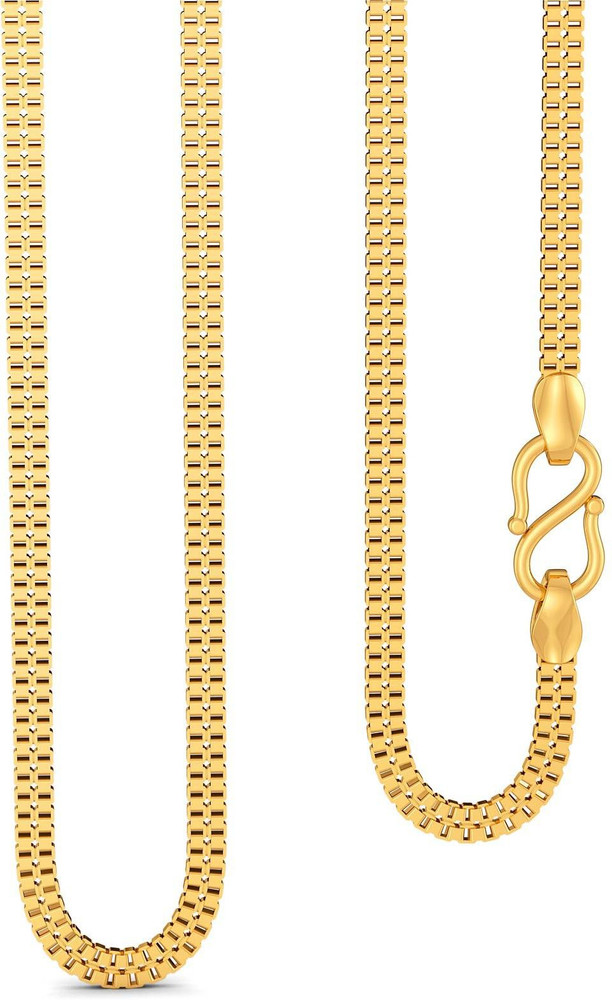 Melorra 22kt Flat Double Box chain Gold Chains Rope Chain Yellow Gold Precious Chain Price in India Buy Melorra 22kt Flat Double Box chain Gold Chains Rope Chain Yellow Gold Precious