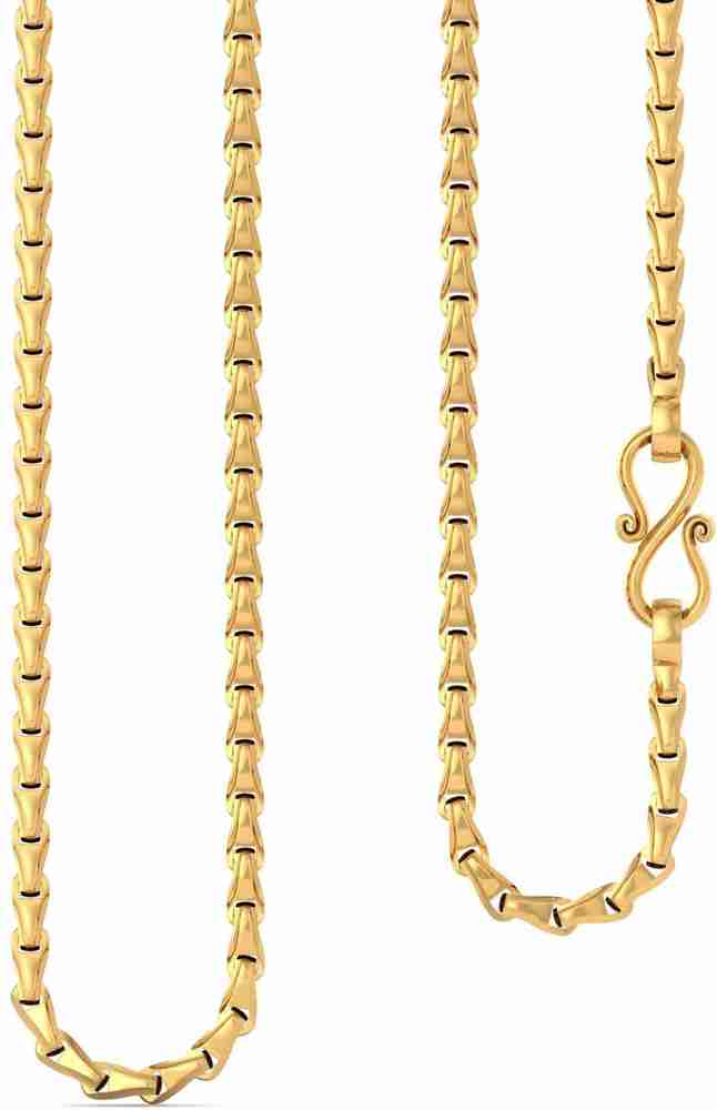 Melorra 22kt Wheat Link Chain Gold Chains Rope Chain Yellow Gold