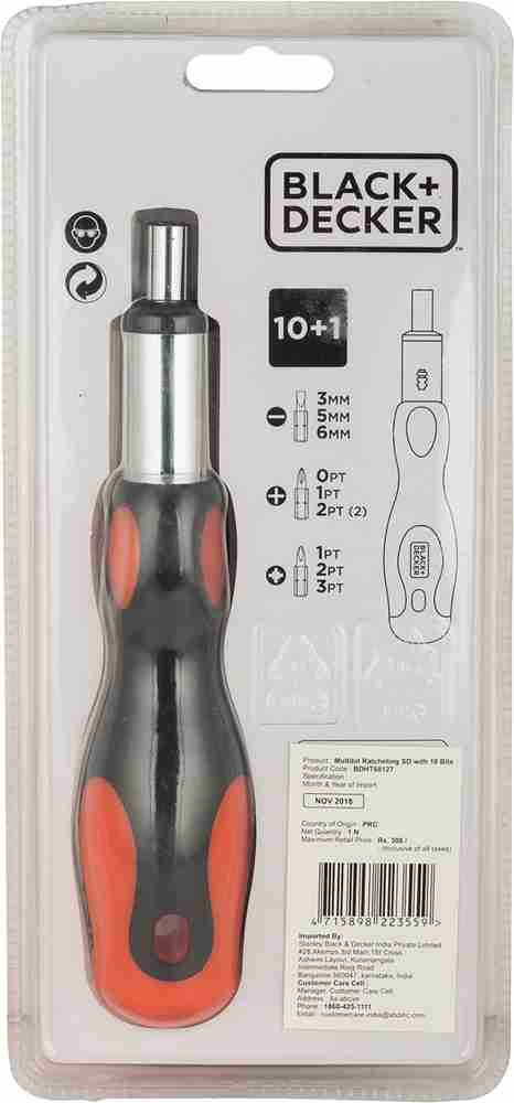 Black and decker ratcheting screwdriver sale set