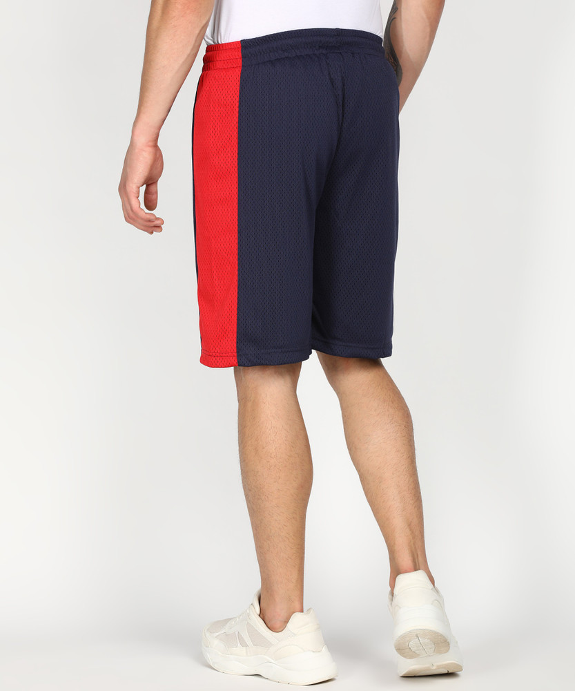 FILA Mesh Men Blue Sports Shorts Buy FILA Mesh Men Blue Sports