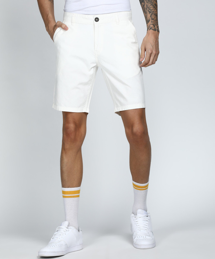 White shorts mens india top