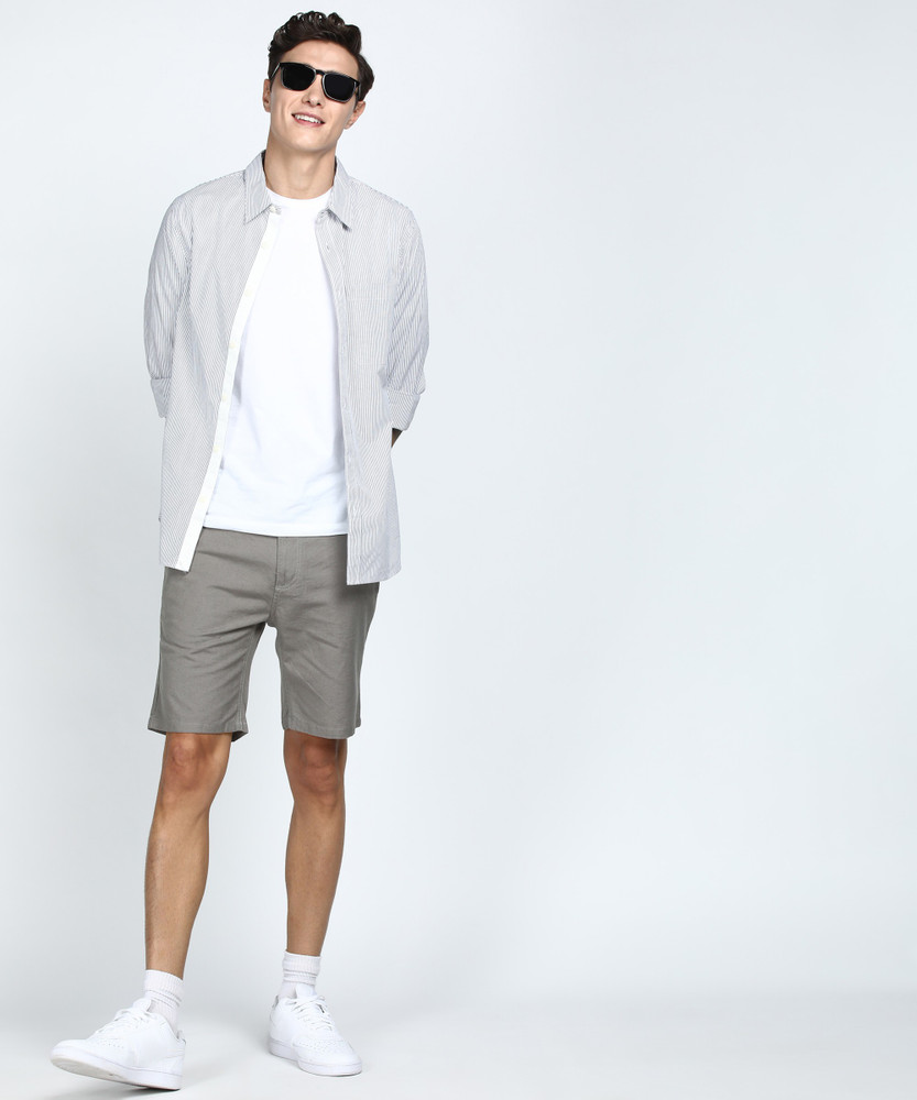 Mens gray 2024 chino shorts
