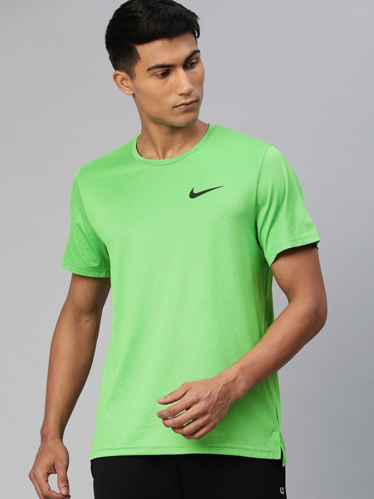 Lime green nike sale dri fit shirt