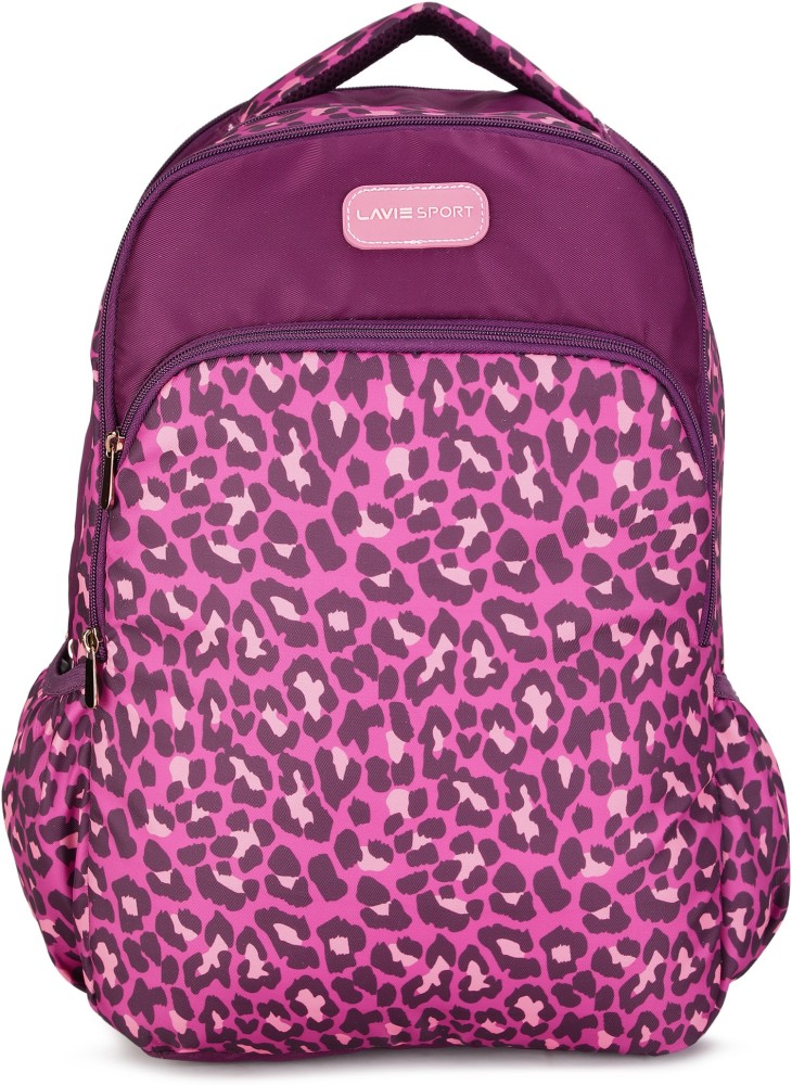 Lavie Sport LEOPARD LT BACKPACK 0 L Laptop Backpack PURPLE Price