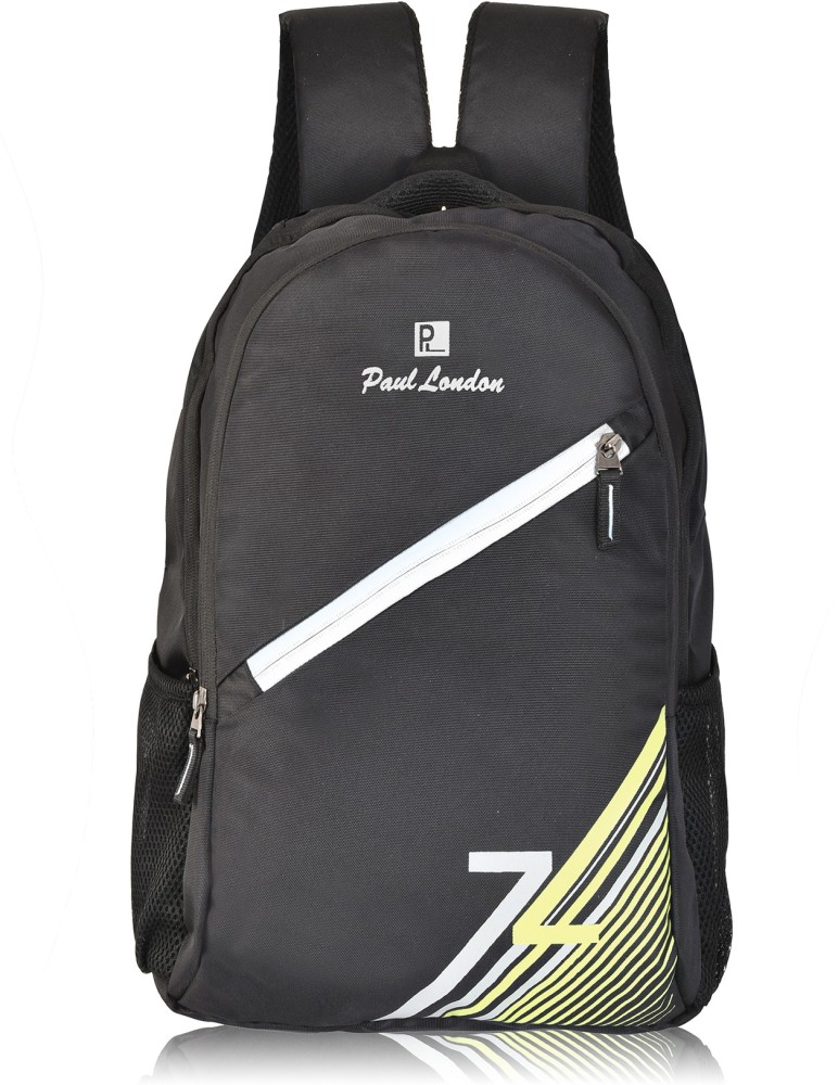 Paul London Large 35 L Laptop Backpack Black Grey Price in India Flipkart