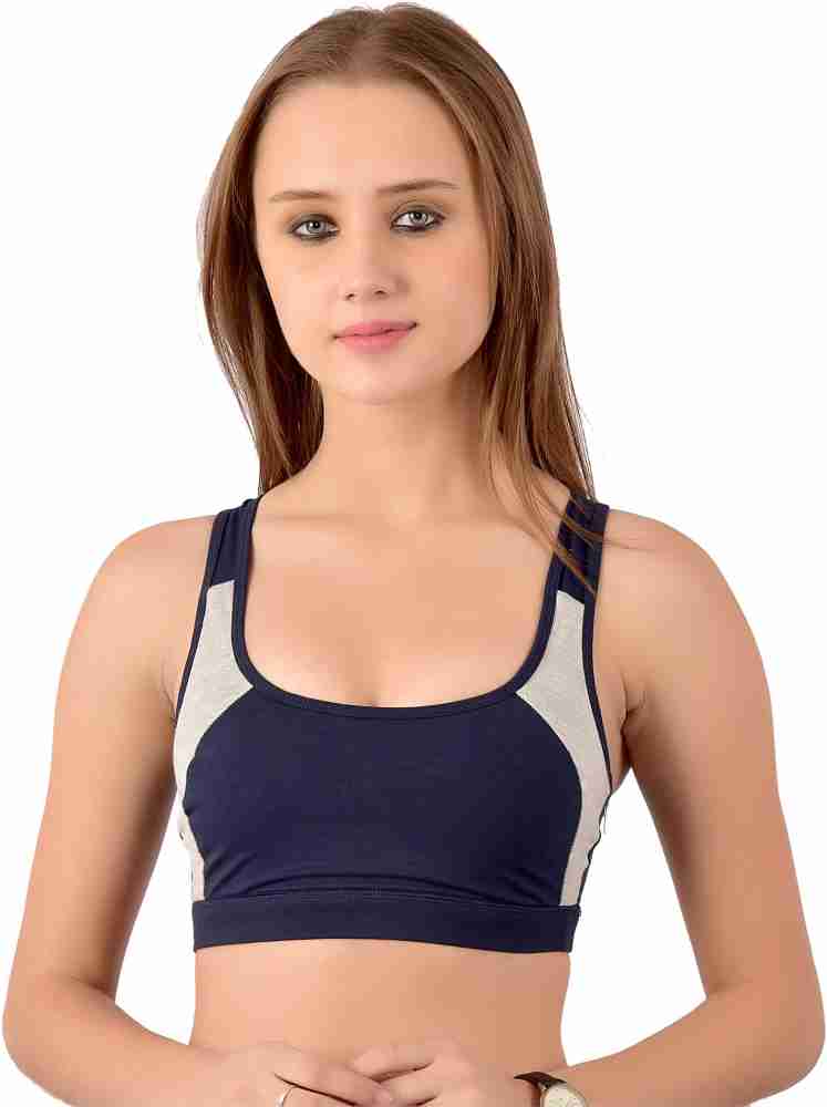 Teusy Sports Bra Crop Top Cotton & Elastane Removable Padded – SBC0021 –  Online Shopping site in India
