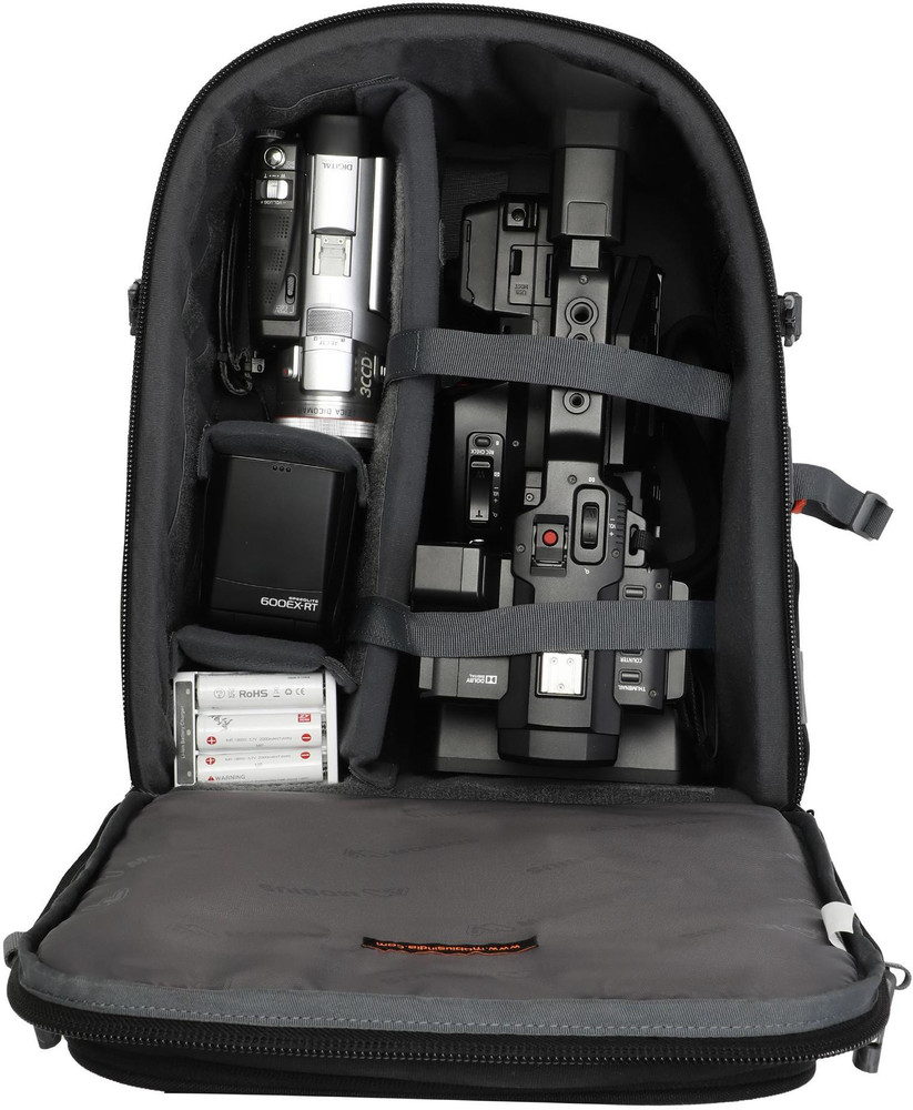 Video camera bag top