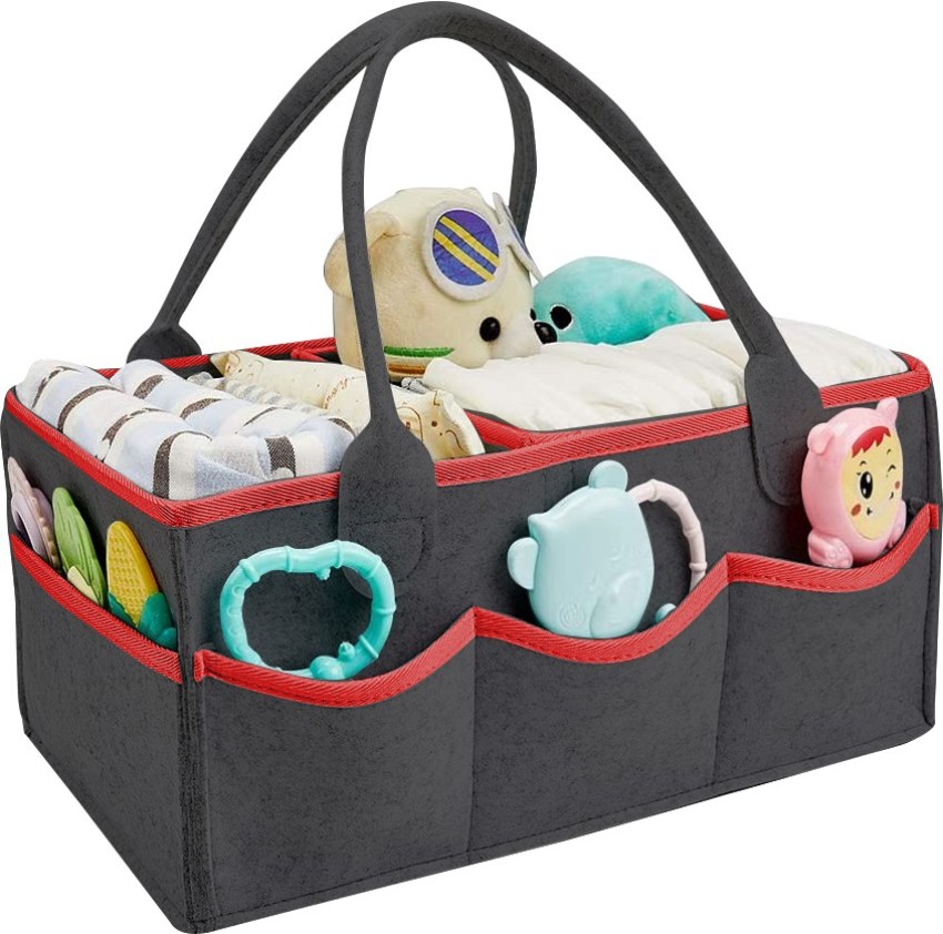 Buy Comicfs Baby Diaper Bag Insert Organizer with Comicfs cleaning cloth  (Dimensions: 12 X 6.4 X 8 Inch, Black) Online at Low Prices in India 