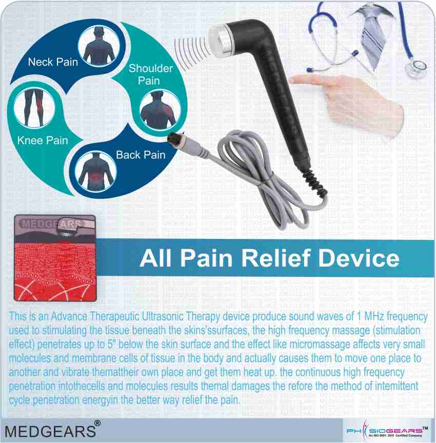 2-in-1 Electrotherapy Device for Back, Neck, Shoulder Pain Relief