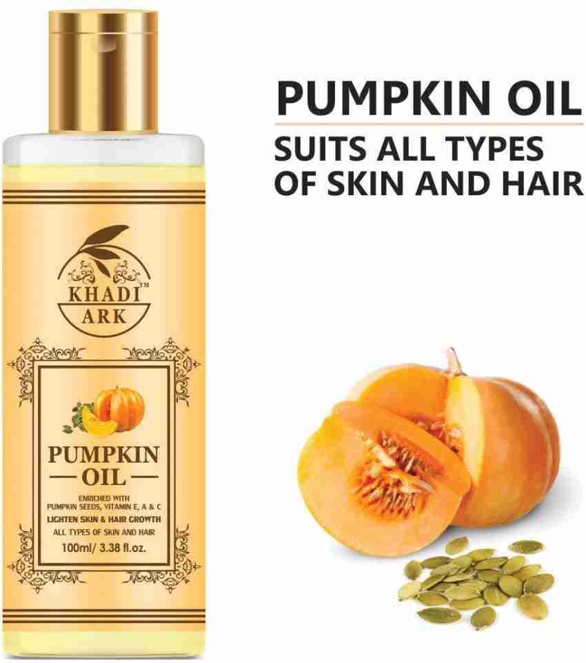 Khadi Ark Pumpkin Oil For Lighten Skin & Healthier Hair Follicles Hair Oil  - Price in India, Buy Khadi Ark Pumpkin Oil For Lighten Skin & Healthier  Hair Follicles Hair Oil Online