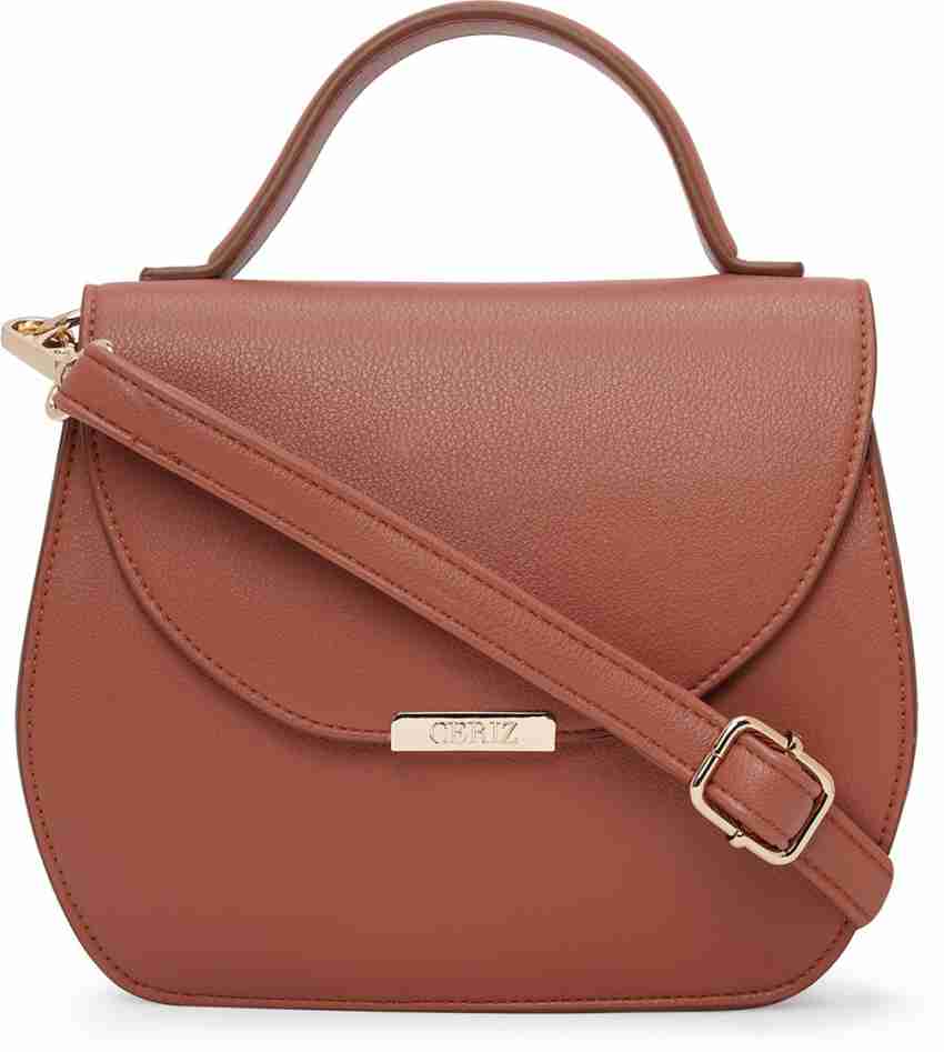 CERIZ Brown Sling Bag Handbags brown Price in India Flipkart