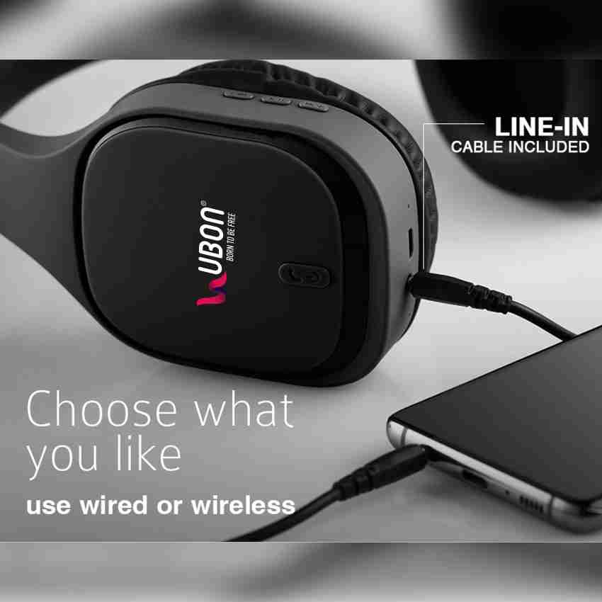 Ubon Wireless Headphone BT 5690 Built in 12Hrs Playback Bluetooth