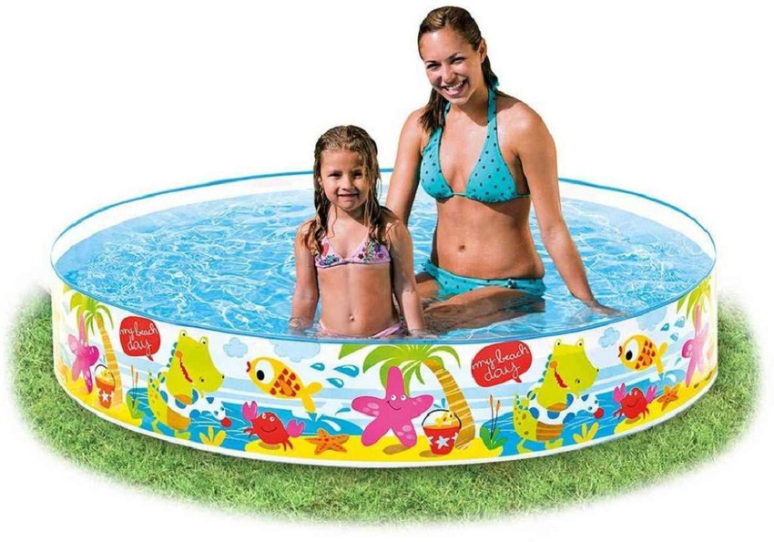 My beach day inflatable pool top