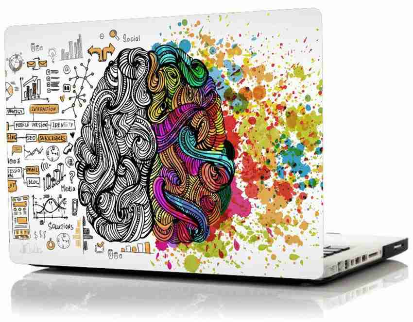 Go Green Tale Creative Design Laptop Skin Left Right Brain