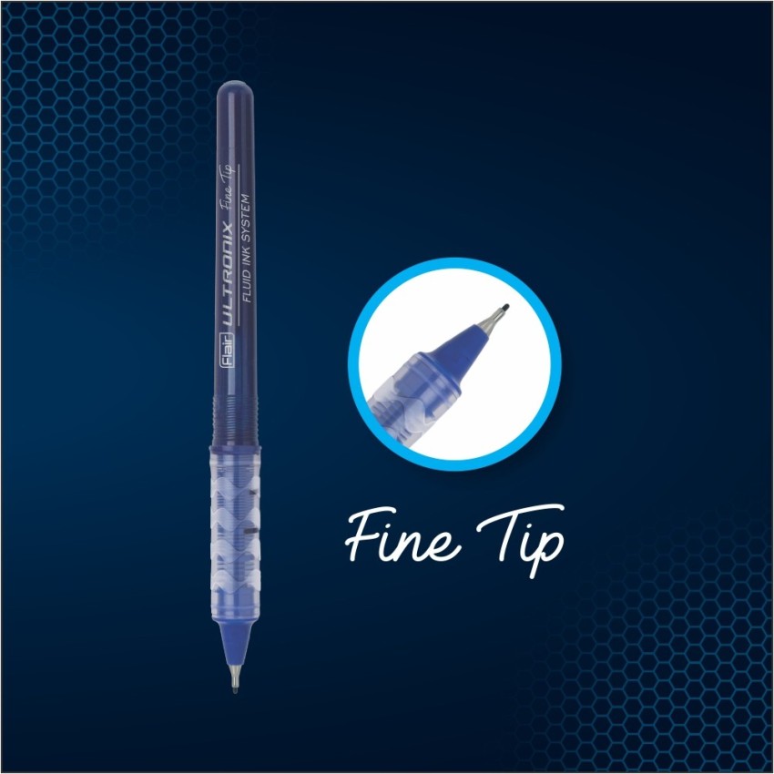 Flair Ultronix Fine Fine Tip Roller Ink Gel Pen (Blue)