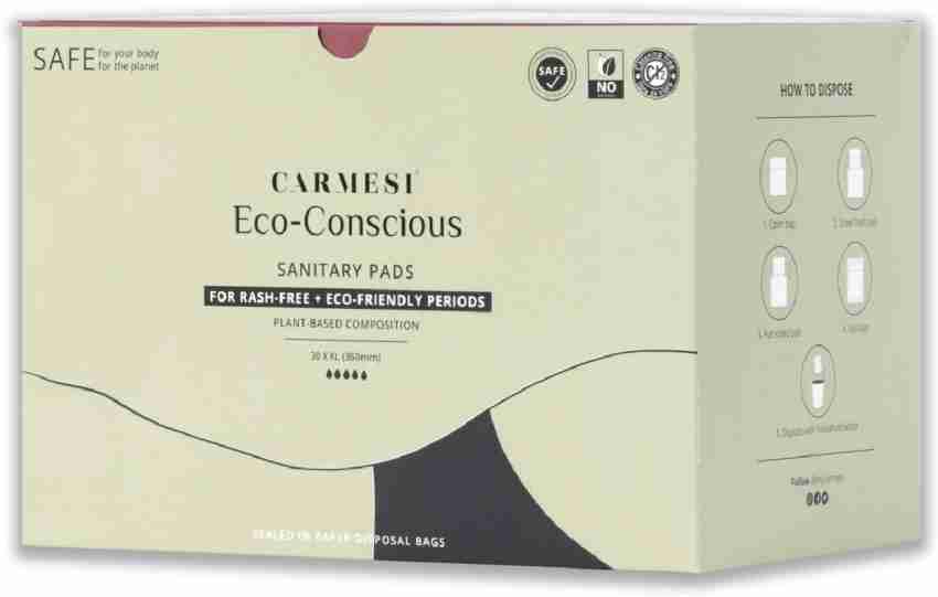 Carmesi Eco-Conscious Sanitary Pads (30 XXL) Sanitary Pad, Buy Women  Hygiene products online in India