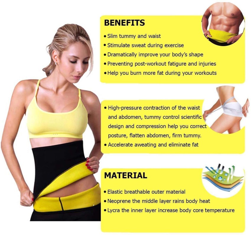 Tummy Shaper for Women & Men Body Shaper Belt for Stomach Fitness Belt for  Exercise & WorkoutSweat Slim Belt Tummy Belt Shapewear for Belly