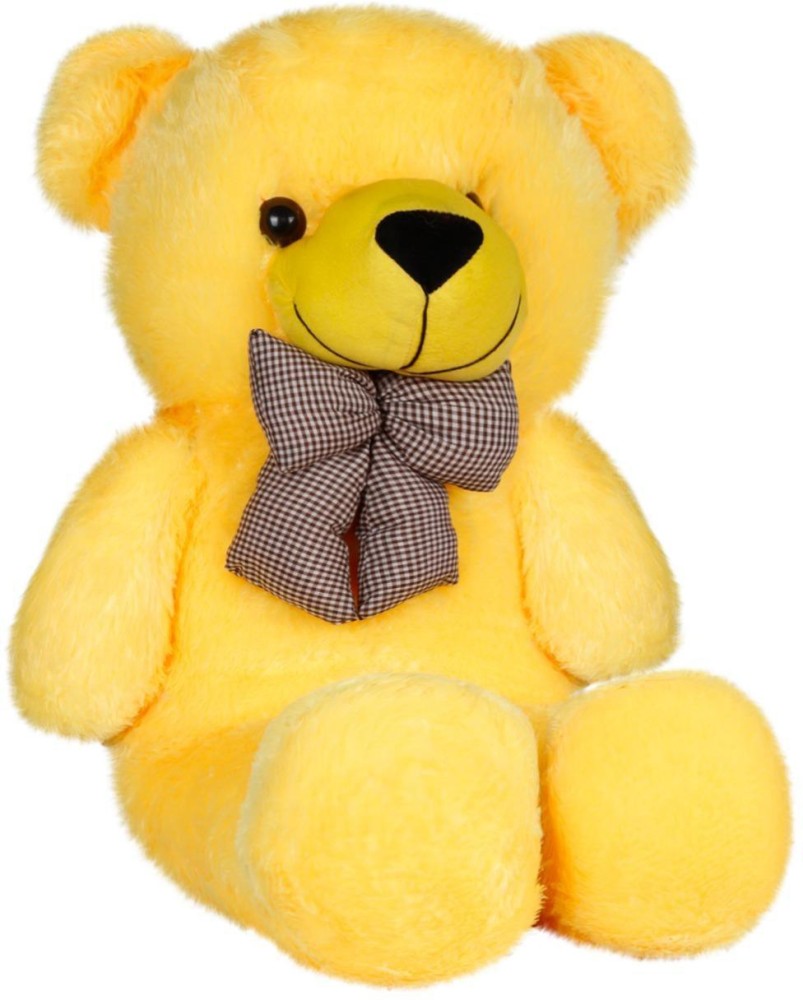 Dani Daniels 4 Feet Yellow American Style teddy bear with foot - 48 inch -  48 Inch4 Feet Very Cute Long Soft Hug able American Style Stuffed Toys Bear  Best For Gift -