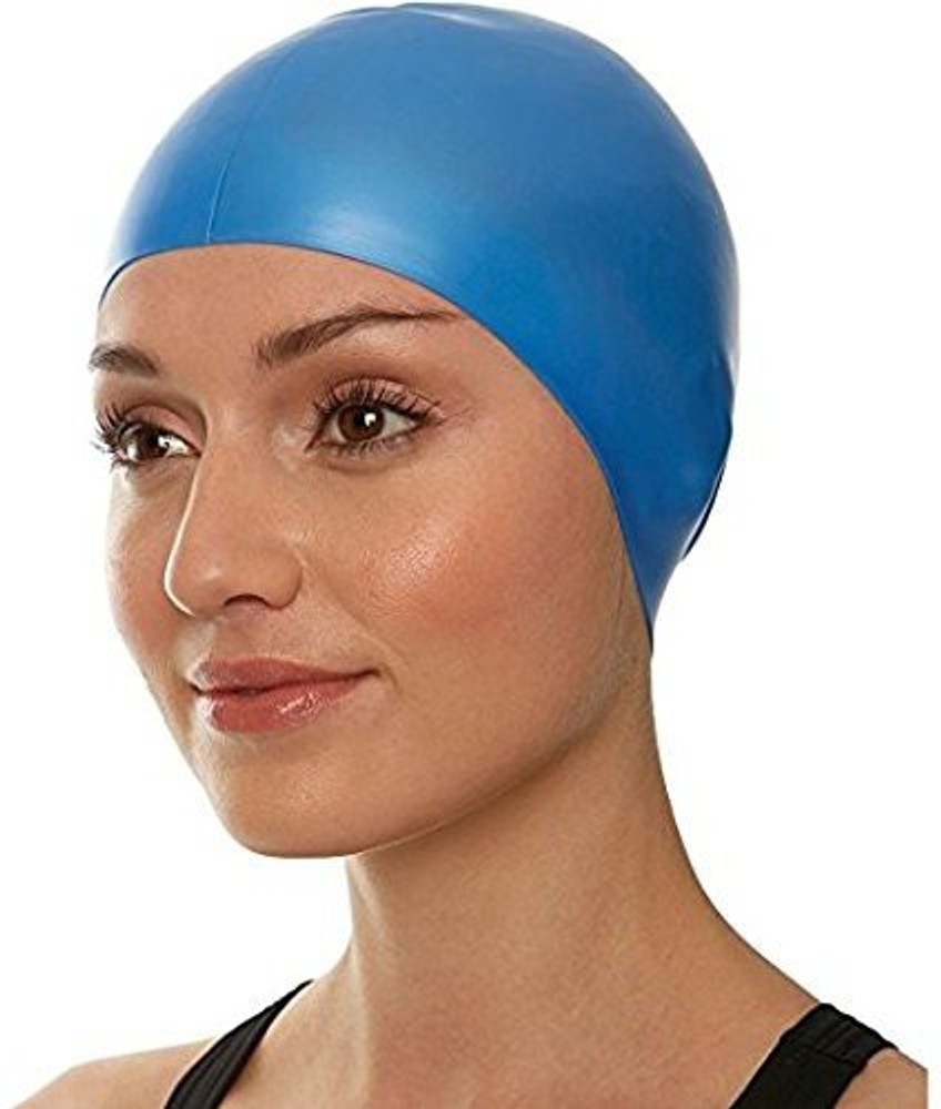 Spocco Waterproof Silicone Swimming Cap for Woman Girls and Men