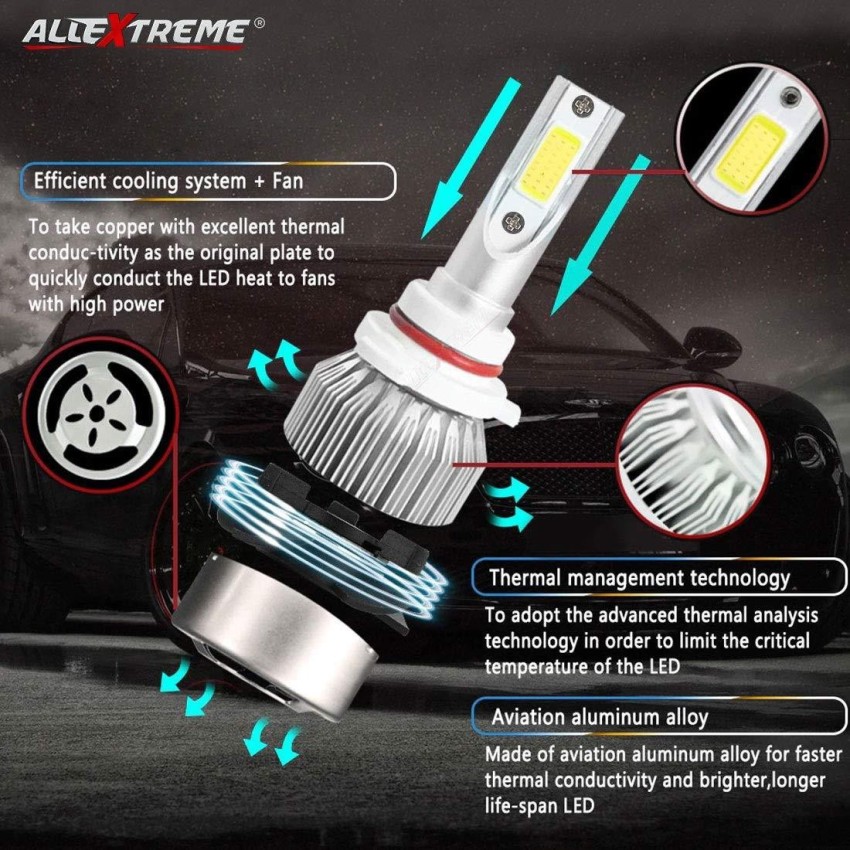 ALLEXTREME C6 H7 LED Headlight Conversion Kit 36W Car Headlight Bulbs  3800LM 6000K Super Bright White Beam Replacement for Halogen,HID Waterproof  LED Headlamp Bulbs Vehical HID Kit Price in India - Buy