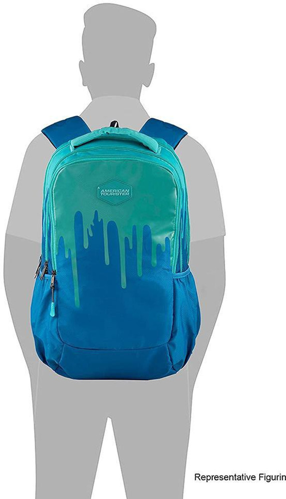 AMERICAN TOURISTER AMT SWAGPACK AMT ZOOK NXT Backpack 02 Backpack 35 L Laptop Backpack Blue Green Price in India Flipkart
