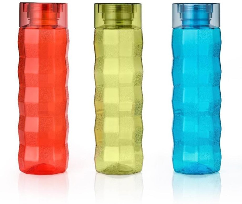 Skyplex Crystal clear Plastic Fridge Water Bottles For School