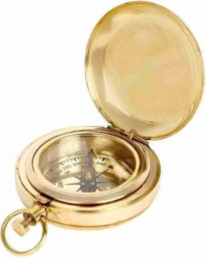 Push-Button Brass Compass